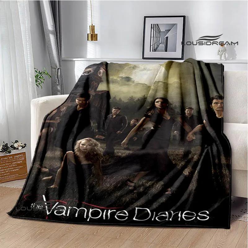 The Vampire Diaries Damon salvatore pătură imprimată Paturi calde din flanelă Pătură moale și confortabilă lenjerie de pat Cadou de ziua de naștere