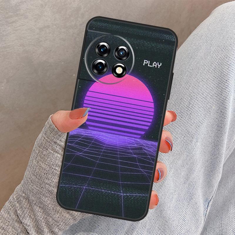 Hot Synthwave Retro 80s Neon Case For OnePlus Nord N10 N20 Nord 2 2T CE 3 Lite Ace 8T 9R 10R 10T 8 9 10 Pro 11 Cover