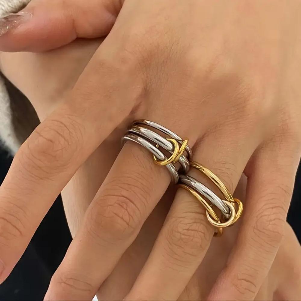 Elegant Minimalist Stackable Rings for Women Stainless Steel Perfect for Daily Wear Ring Jewelry Gifts