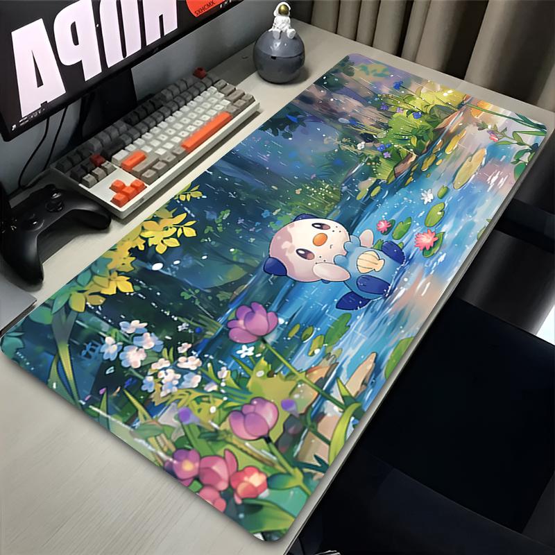 Игровой коврик для мыши Ошавотт Большой резиновый коврик для клавиатуры и стола Геймерский противоскользящий коврик для игр Аксессуары для ноутбука и ПК Ковер PPokemon Коврик для мыши 800x400x2mm