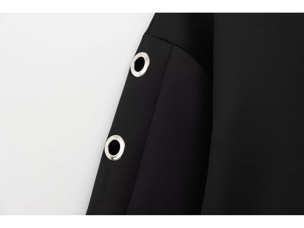 2025 Spring Women's European & American Fashion Long Sleeve Sweatshirt and Skirt Set