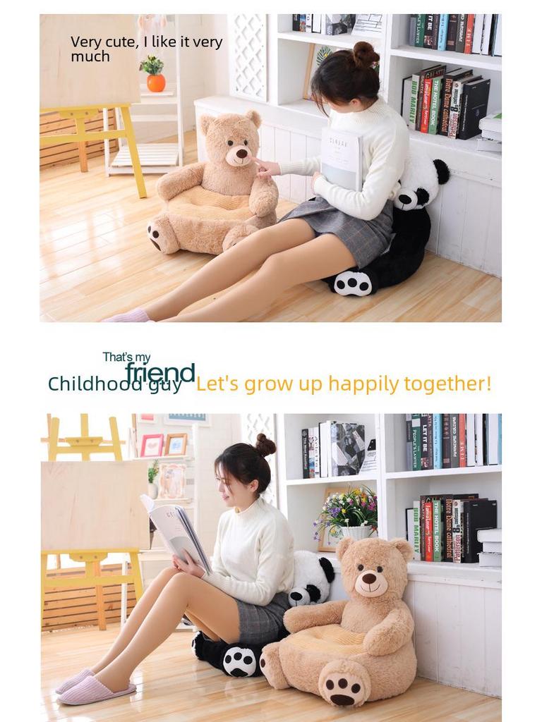 Cartoon Teddy Bear Panda Pet Sofa - Cute Small Sofa Seat for Pets