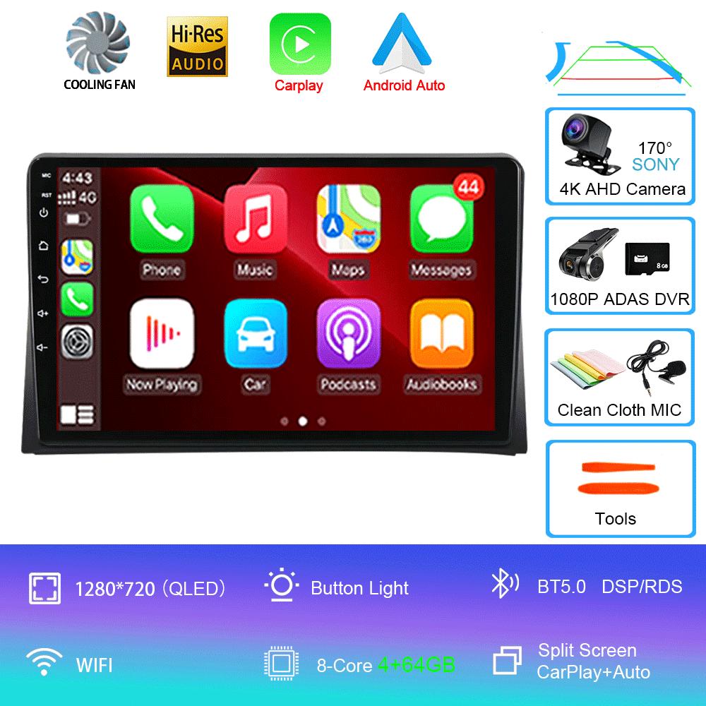 Android 14 Car Radio CarPlay For VW Multivan T5 Transporter 2003 - 2015 4G GPS DSP 2Din Stereo Multimedia Video Player BT