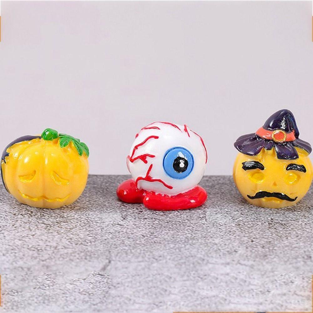 Eyeball Ghost Ornaments 3D Resin Halloween Ornament Creative Halloween Small Ornament  Home