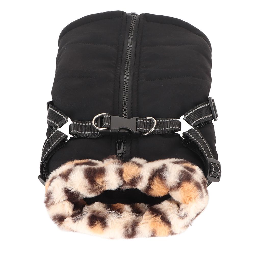 Warm Dog Jacket Stylish Windproof Thickened Cold Protection Reflective Dog Winter Coat with Chest