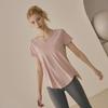 Women's Summer Yoga and Pilates Short-Sleeve Tops and Loose Fitness Blouses