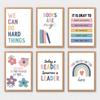 Boho Kids Classroom Signs Decor Print Wall Art English Classroom Posters Teacher Growth Mindset Quote Canvas Painting Pictures