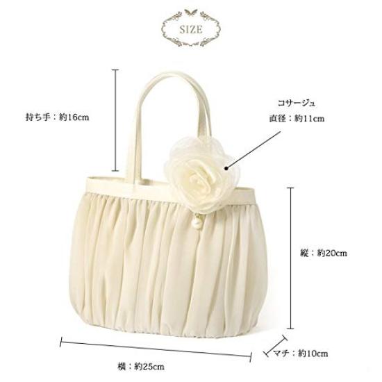 Kouei Store Formelle Luxus-Partytasche mit großem Fassungsvermögen, Falte, Brosche, Magnetverschluss, Beige, L103-H-bg
