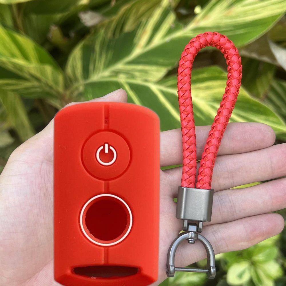 Silicone Motor Key Cover Case Accessories for Yamaha NVX NVX155 XMAX XMAX300 QBIX AEROX JAUNS 2 Buttons Smart Remote Keychains
