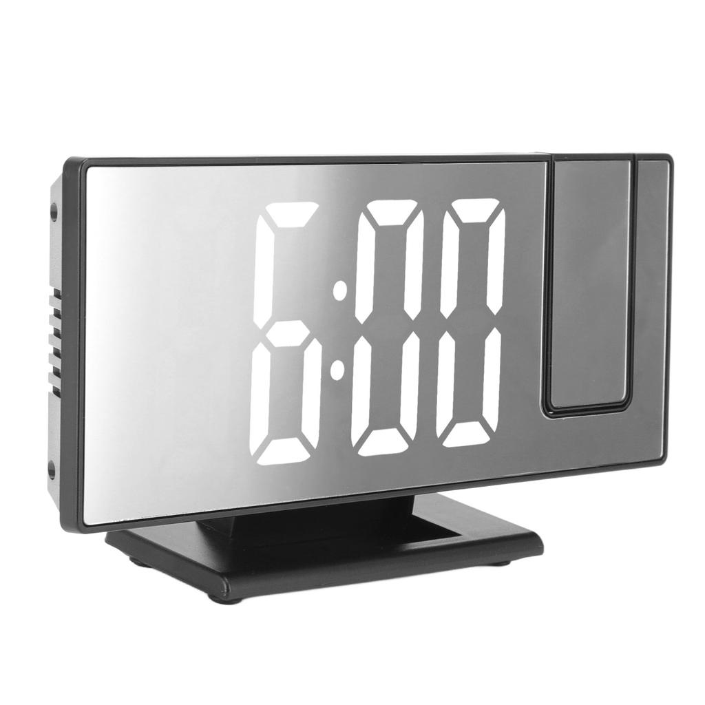 Projection Digital Alarm Clock Automatic Dimming LED Mirror Screen Electronic Clock for Bedroom