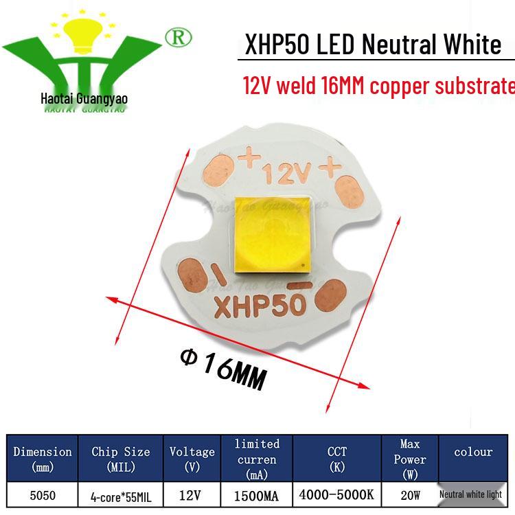 Imitation CREE XHP50 2nd Gen 5050 LED Chip 20W High Power LED Surface Mount Light Source