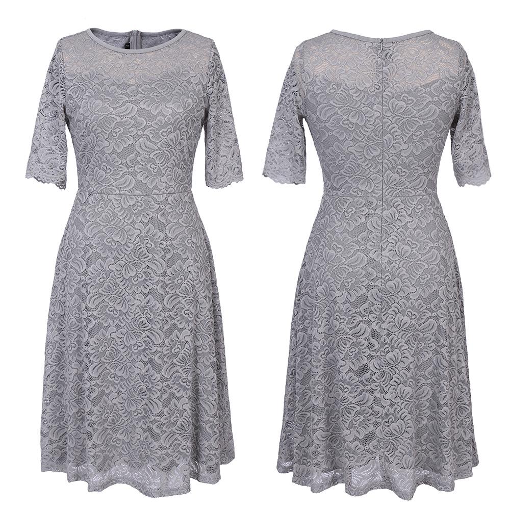 2024 European & American Off-Shoulder Lace Pencil Skirt Dress for Women