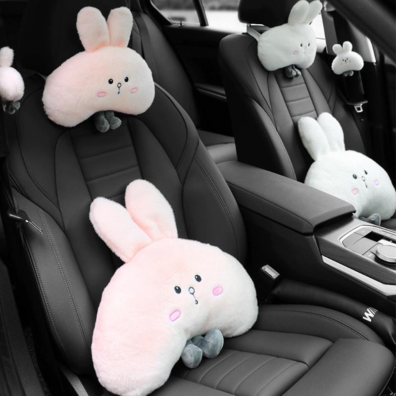 Auto CartooPillows Car Soft Comfortable Cushion for Seat Accessories Girls Women