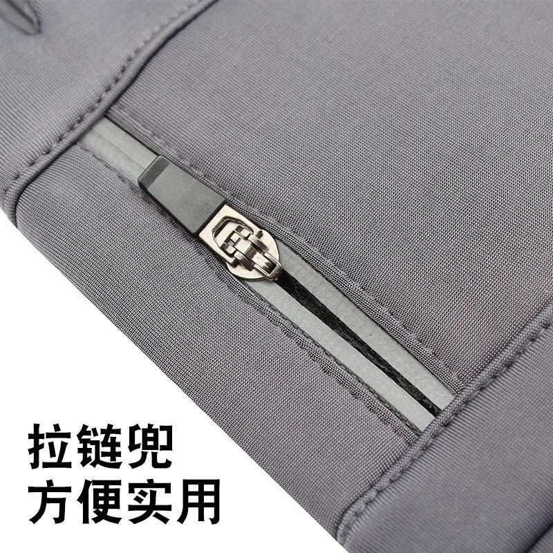 Cycling gloves men's autumn and winter touch screen non-slip, waterproof and anti-lost gloves thickened warm and velvet sports gloves