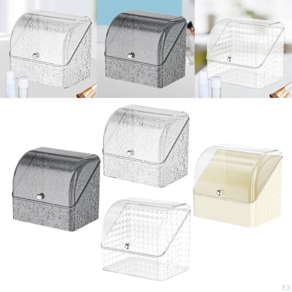 Bread Bin Box with Lid Entryway Storage Large Capacity Makeup Countryside