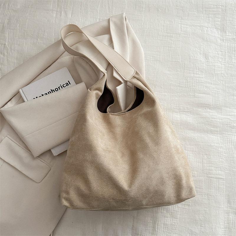 Women Fashion Large Capacity Simple Casual Tote Shoulder Handbag