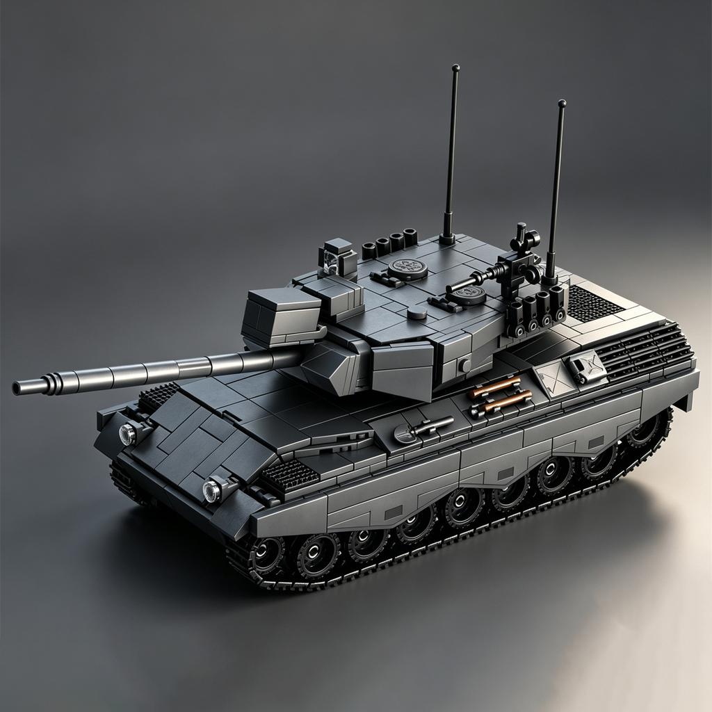 2026 НОВЫЙ Модель танка Leopard 1 из строительных блоков для мальчиков, 3D-игрушка, Декоративный элемент бронетехники Leopard MOC