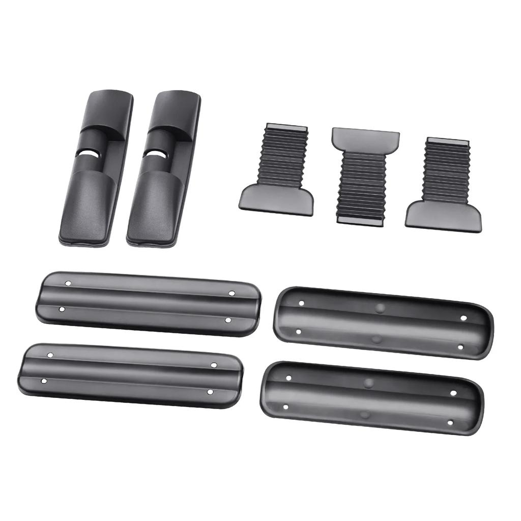 Car Top Roof Rack 2Pcs 100cm Aluminum Luggage Cross Bar Carrier with Lock for 4 or 5 Door Cars Black
