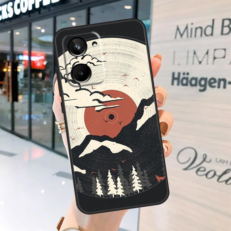 Japanese art Mount Fuji Case For Realme 15 Pro 12 11 13 14 Pro Plus GT6 GT7 C55 C51 C53 C25 C63 C61 C65 C67 C71 C75