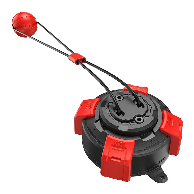 

6th Upgraded Powerful Suction Cup Tug Dog Ball Toy – Rotating Lock Design for Ultra-Stability, Interactive Tug of War Toy красный
