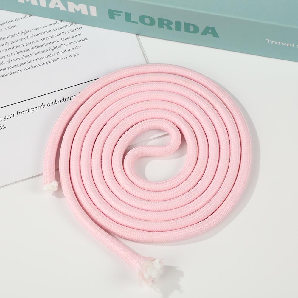 7MM Wear-Resistant Color Polyester Core-Spun Chinese Knot Braiding Rope for Handmade DIY Bag and Hanging Rope Projects.