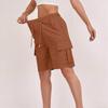 Women's Casual Cargo Shorts with Elastic Drawstring Waist and Side Pockets In Multiple Colors