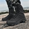 Men High Top Tactical Hiking Boots Outdoor Desert Sneakers Large Size Non Slip Wear Resistant Ankle Boots for Trekking Camping