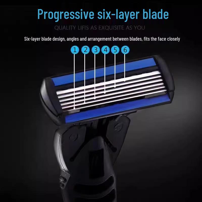 Imported Universal Six-Layer and Seven-Layer Blade Manual Razor with Holder
