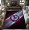 Aston Villa Football Soccer Football Pattern Soft Area Rug Non Slip Indoor Floor Carpet Sports Decor Mat for Bedroom