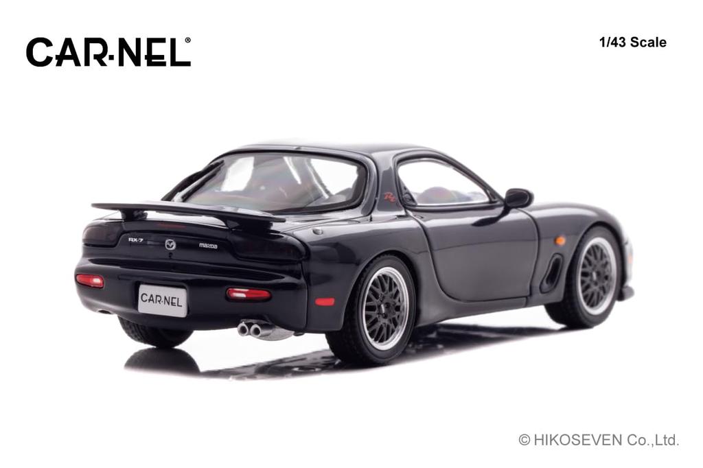 Hiko Seven CARNEL Scale Mazda Type RZ 1998 Brilliant Black Finished Product CN439813 1/43 RX-7 (FD3S)