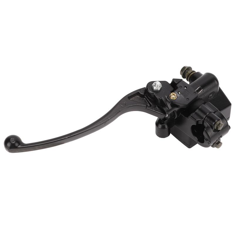 Hydraulic Brake Master Cylinder High Accuracy Black Brake  Pump Lever Stable Performance Wear Resistant for Motorcycle