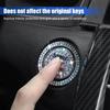 Car Bling Crystal Rhinestone Engine Start Ring Decals, Car Push Start Button Cover Sticker, Sparkling Car Interior Accessories