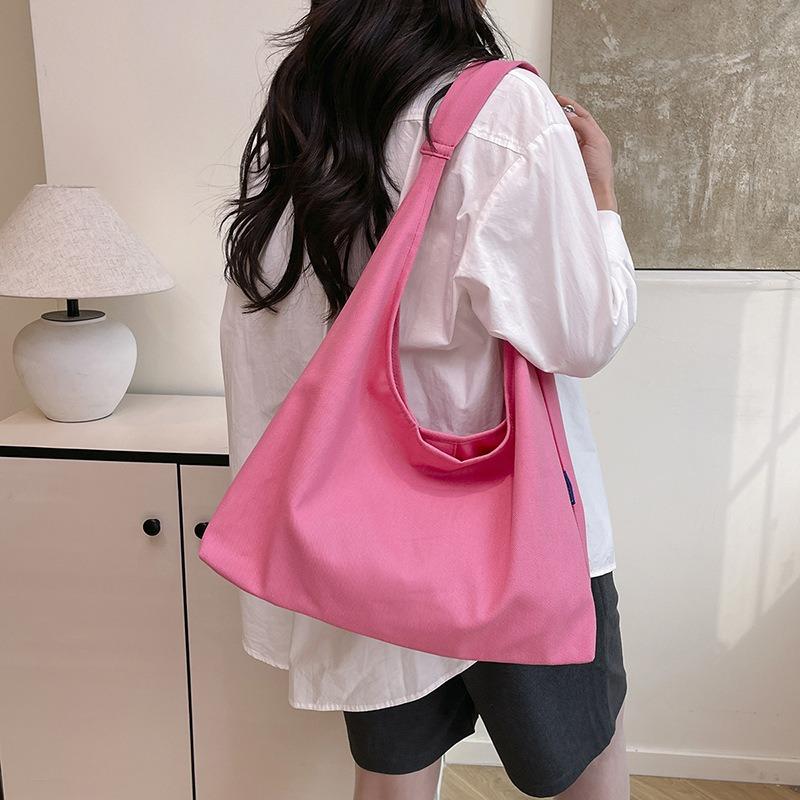 Slack big bag women's new fashion canvas bag class commuter bag simple shoulder bag