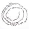 Larghezza 1,5/1,9/2,3/4,2 mm Acciaio Inossidabile Maglia Rolo Catena O Colore Oro Collana Metallica Per Donne Gioielli da Uomo Regalo