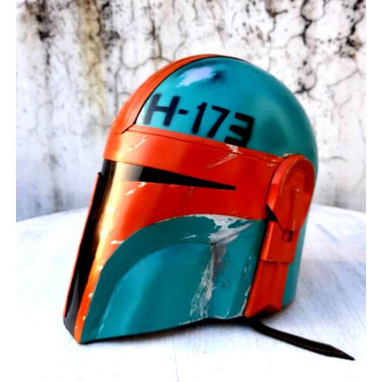 Casca Mandalorian Boba Fatt Pictata manual Casca otel medievala calibre 18