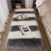 Coperta da letto semplice ed elegante a forma di schiena in finta lana per camera da letto, da comodino, per bovindo, balcone, a pelo lungo, per soggiorno, tavolino da caffè, tappeto da pavimento