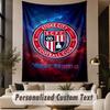 Custom Text Tapestry Stoke City FC Print Wall Tapestry Indoor Living Room Wall Decor