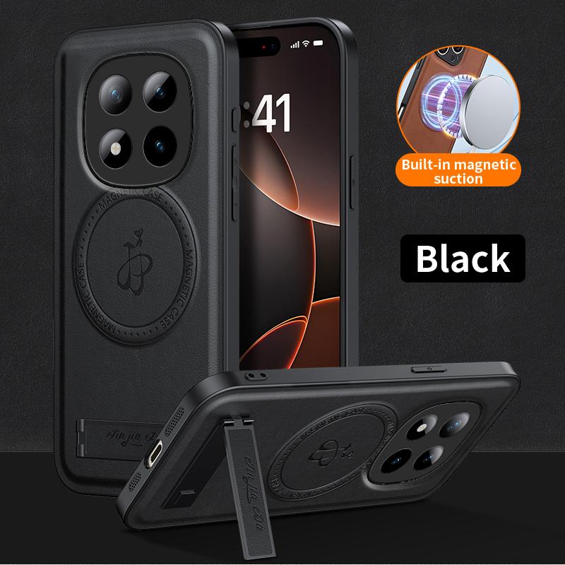 Leather Stand Case for Redmi Note 1 Pro+ Magnetic Cover for  Wireless Charging Shockproof Shell for Redmi Note1 1pro