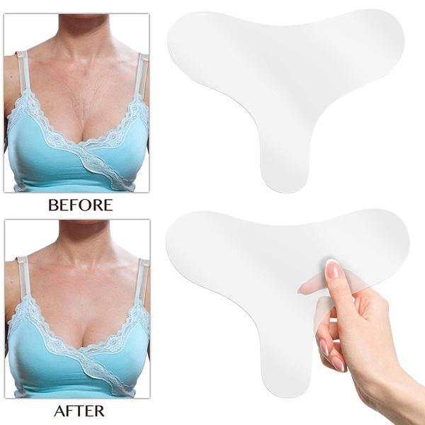 New Reusable AntiWrinkle Chest Pad Silicone Care Pads for Anti Aging