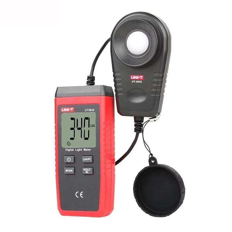 UNI-T UT383S Light Meter Luxmeter Digital 200,000 LUX Luminance Lux Fc Test Max Min Illuminometers Professional Photometer