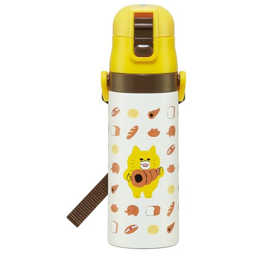 Skater Children's Water Bottle, 470ml, Stray Cats Design, Insulated, Stainless Steel, Lightweight, Sports Bottle, SDC4-A, for Boys and Girls
