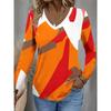 Summer New Fashion Women's Casual Long-sleeved Printed T-shirt