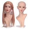 TEYVIYI Mannequin Head Wig Realistic Wig Wig Store Beauty Accessories Display Head, Model, Holder, Silicone, Soft, Skin-Tone, Stand, Accessory,