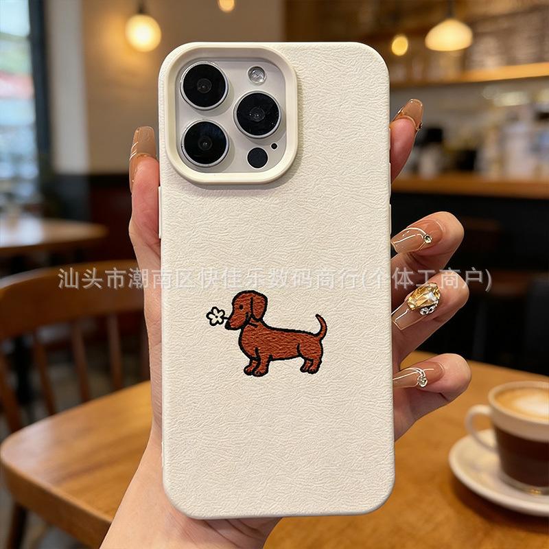 Dog iPhone 14 Pro iPhone 13 phone case, 12/11 Cute Pet 17/16/15 Pro Max shockproof protective case