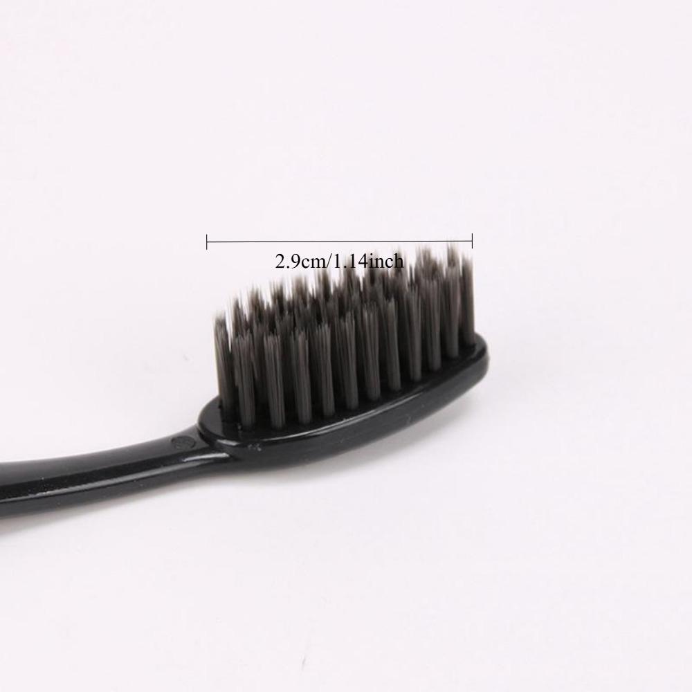 10PCS/1Pack Soft Bamboo Charcoal Nano Toothbrush Black Tooth Brush Dental Personal Teeth Care