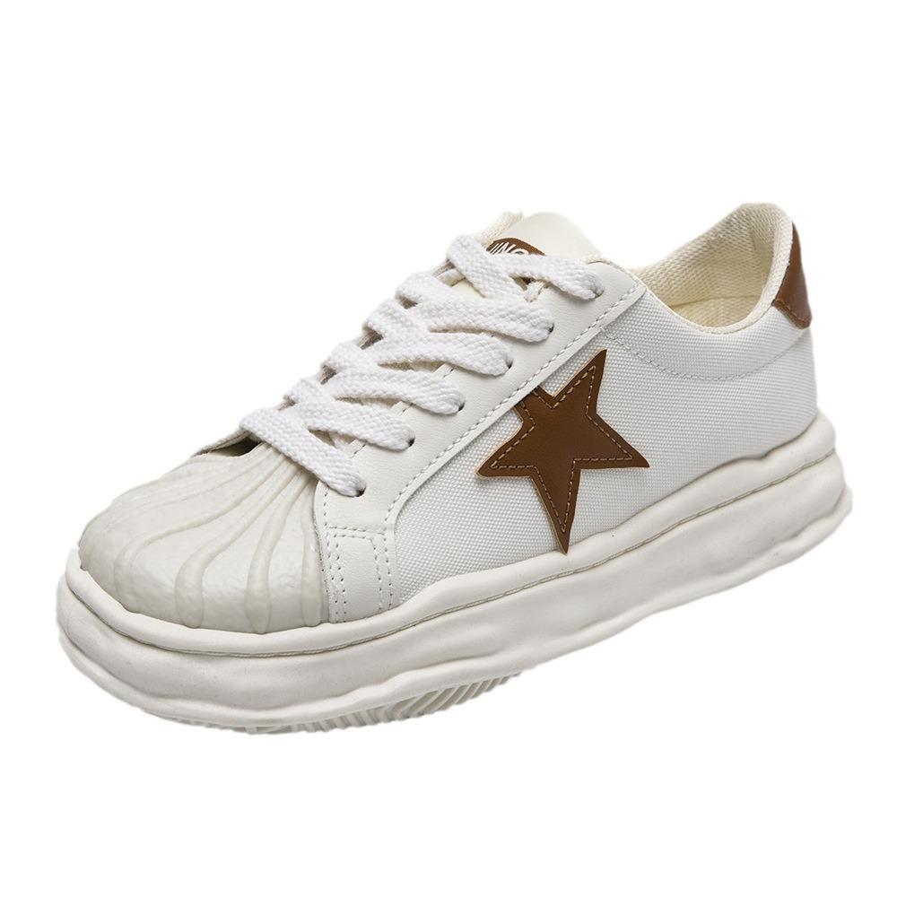 Sneakers XINGX Thick-Soled Casual Sneaker Women's Spring and Autumn Ins Trendy New Dissolved Shell Toe Canvas Shoes for Women