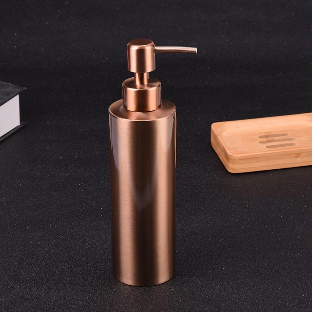 Dispenser Sapone Acciaio Inossidabile Oro Rosa Pompa Dispenser Liquidi Flacone Salone Casa Hotel Ufficio