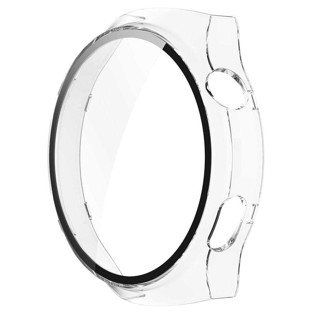 PC Watch Case Protective Case with Tempered Glass Full Coverage Frame Anti-Fall Dustproof for Huawei Watch 4 Pro Smart Watch