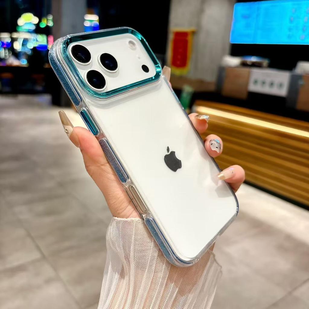 Luxury Sparkling Transparent Phone Case for IPhone 17 16 15 14 13 12 11 Pro Max 17 Air Shock Protection Cover