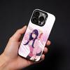 Anime O-Oshi No Ko Phone Case For iPhone17, 16,15,14,13,12 Pro Max Black Candy Matte Shockproof Cover
